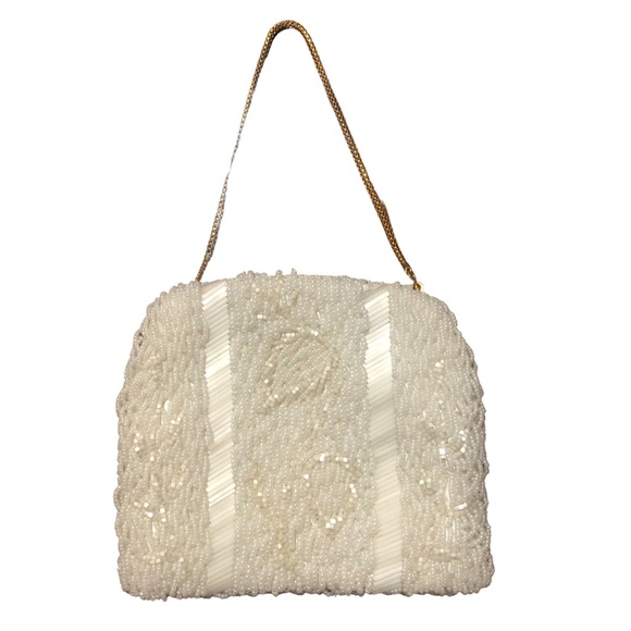 Stunning vintage beaded bridal handbag. - Picture 2 of 8